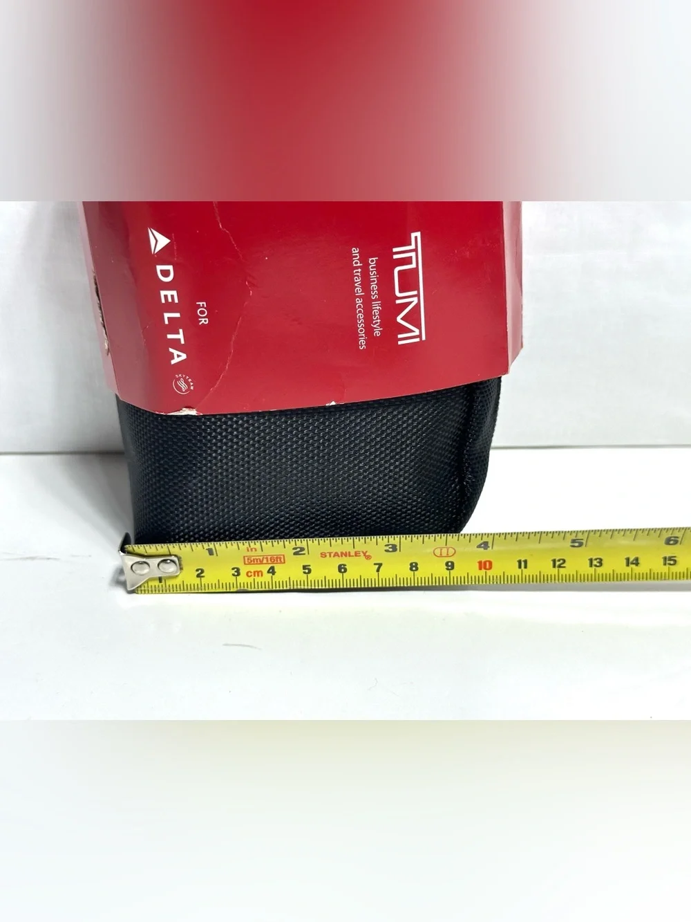 TUMI Delta Air Lines Business Black Amenity Toiletry Travel Kit - New Complete